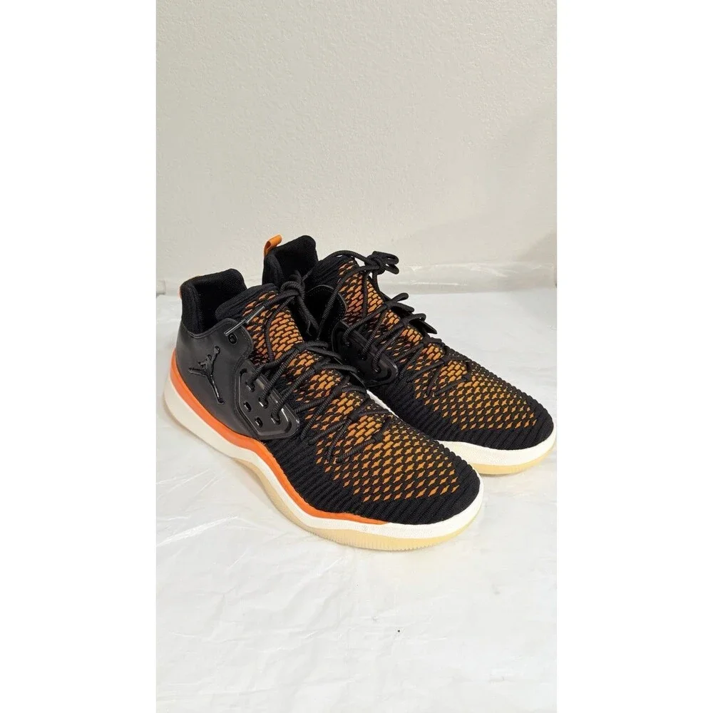 Nike Air Jordan DNA LX Men Black Orange Shoes AO2649-007 Size 15 BRAND NEW.